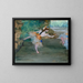 Danseud på scenen - Edgar Degas — indrammet kunstværk på væggen