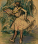 Dansepige med en vifte - Edgar Degas — visning af kunstværket