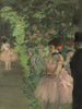 Dansere bag kulisserne - Edgar Degas — visning af kunstværket