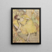 Danseuse au repos - Edgar Degas — indrammet kunstværk på væggen