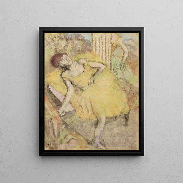 Danseuse au repos - Edgar Degas — indrammet kunstværk på væggen