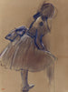 Danseuse stående i profil - Edgar Degas — visning af kunstværket