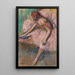 Danseuse rose - Edgar Degas — indrammet kunstværk på væggen