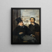Degas og Évariste de Valernes - Edgar Degas — indrammet kunstværk på væggen