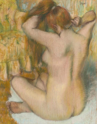 Edgar Degas - Femme nue de dos se coiffant femme se peignant.webp