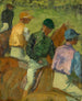 Quatre jockeys - Edgar Degas — visning af kunstværket