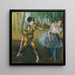 Harlekin og Colombine - Edgar Degas — indrammet kunstværk på væggen