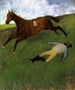 Jockey blesset - Edgar Degas — visning af kunstværket