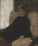 Dame i sort - Edgar Degas — visning af kunstværket