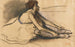 Le Repos de la danseuse - Edgar Degas — visning af kunstværket
