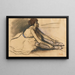 Le Repos de la danseuse - Edgar Degas — indrammet kunstværk på væggen