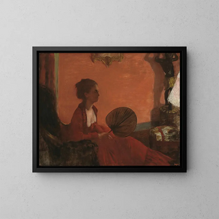 Madame Camus - Edgar Degas — indrammet kunstværk på væggen