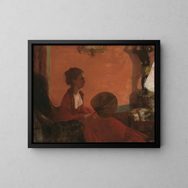 Madame Camus - Edgar Degas — indrammet kunstværk på væggen