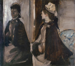 Madame Jeantaud i spejlet - Edgar Degas — visning af kunstværket