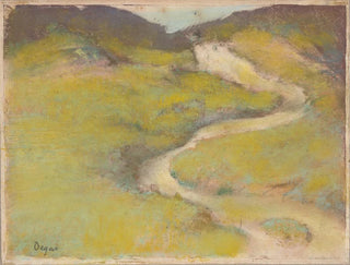 Sentier dans un champ - Edgar Degas — visning af kunstværket