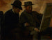 Paul Lafond og Alphonse Cherfils, der undersøger et maleri - Edgar Degas — visning af kunstværket