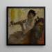 Portrait af Frøken Rose Caron - Edgar Degas — indrammet kunstværk på væggen