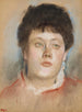 Portrait af kvinde - Edgar Degas — visning af kunstværket
