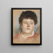 Portrait af kvinde - Edgar Degas — indrammet kunstværk på væggen