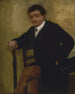 Portrait af en siddende mand - Edgar Degas — visning af kunstværket