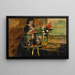 Portrait af Estelle Musson Degas - Edgar Degas — indrammet kunstværk på væggen