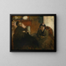Portrait af Mme Lisle og af Mme Loubens - Edgar Degas — indrammet kunstværk på væggen