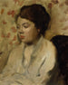 Portrait af en ung kvinde - Edgar Degas — visning af kunstværket