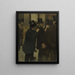 Portraits à la Bourse - Edgar Degas — indrammet kunstværk på væggen