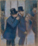 Portraits à la Bourse (Konflikt af cas) - Edgar Degas — visning af kunstværket