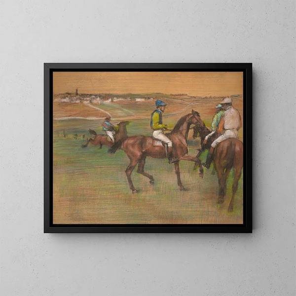 travheste - Edgar Degas — indrammet kunstværk på væggen