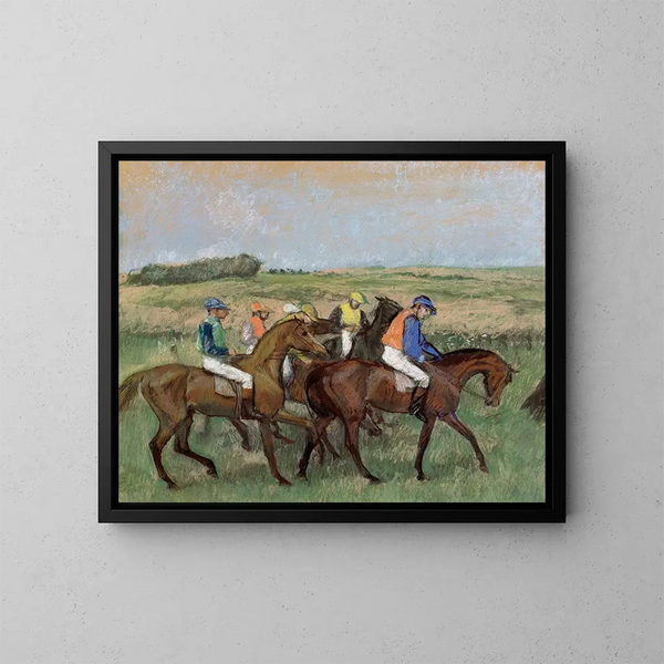 Races - Edgar Degas — indrammet kunstværk på væggen
