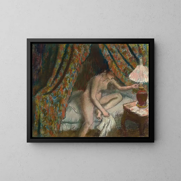 Retraite - Edgar Degas — indrammet kunstværk på væggen