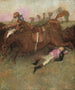 Scène de steeple - chase: Le jockey tombé - Edgar Degas — visning af kunstværket