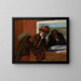 La Conversation - Edgar Degas — indrammet kunstværk på væggen