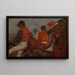 Les jockeys - Edgar Degas — indrammet kunstværk på væggen