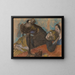 La modiste - Edgar Degas — indrammet kunstværk på væggen