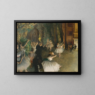 Edgar Degas - The Rehearsal of the Ballet Onstage.webp