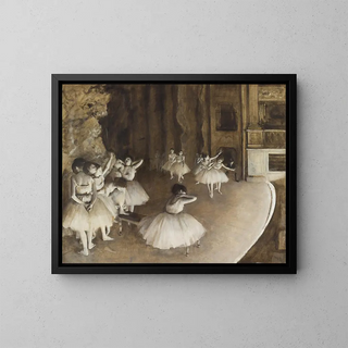 Edgar Degas - The Rehearsal of the Ballet Onstage.webp