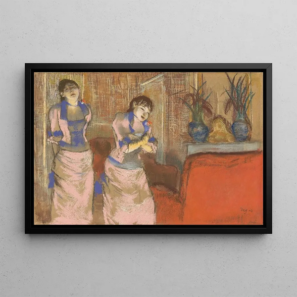To kvinder - Edgar Degas — indrammet kunstværk på væggen