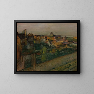Vue de Saint-Valery-sur-Somme - Edgar Degas — indrammet kunstværk på væggen