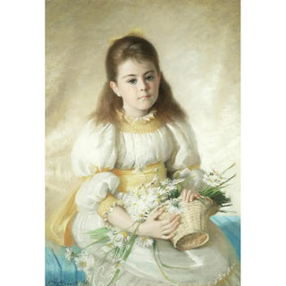 Reproduktion af maleriet Le panier de fleurs - Edith Augusta James
