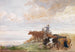 hyrde-scene - Edmond Jean-Baptiste Tschaggeny — visning af kunstværket