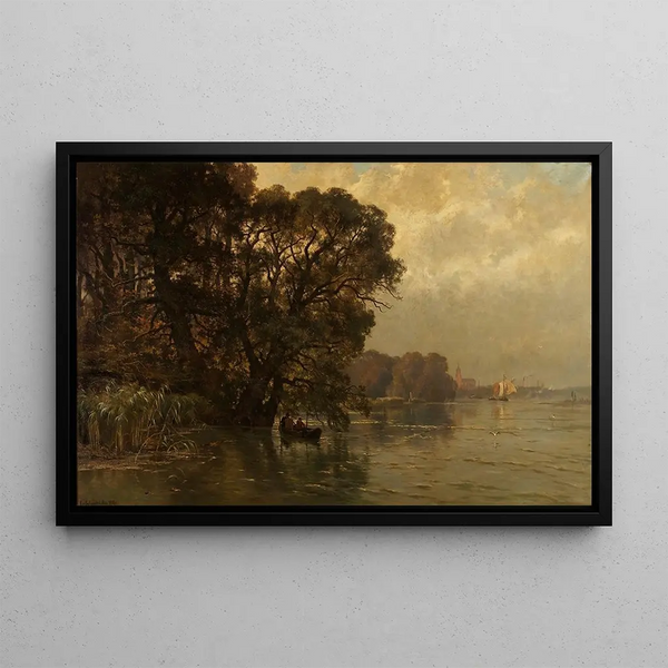 Edmond de Schampheleer - Die Schelde bei Wettern Belgien.webp