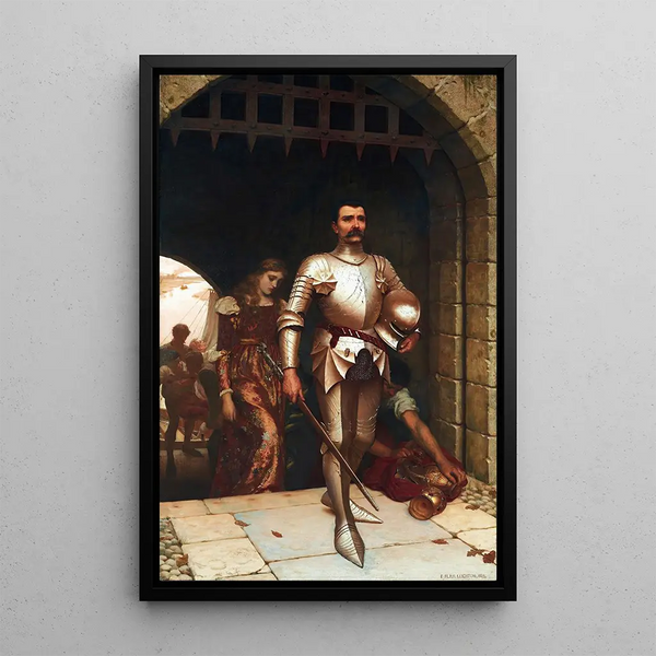 Reproduktion af maleriet Conquête - Edmund Blair Leighton