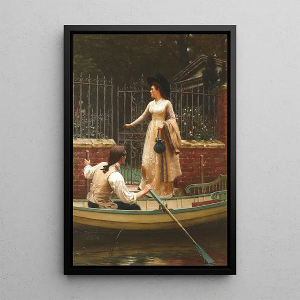L'Enlèvement - Edmund Blair Leighton — indrammet kunstværk på væggen
