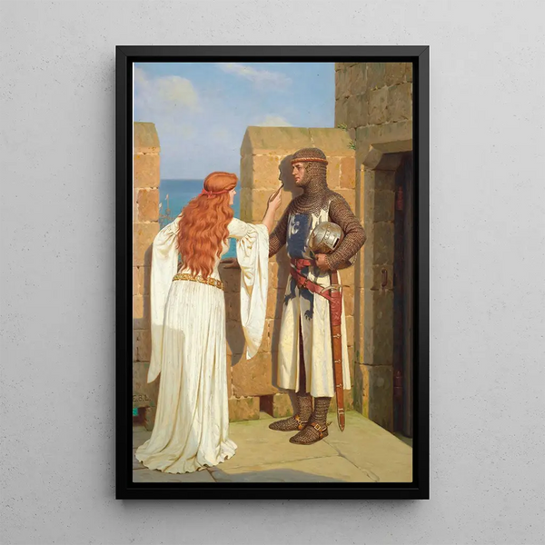 Reproduktion af maleriet L'Ombre - Edmund Blair Leighton