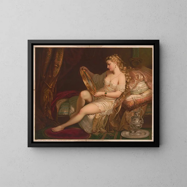 Toilette du matin - Edmund Foerster Co — indrammet kunstværk på væggen