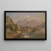 Vue sur Zell am See - Edmund Hd — indrammet kunstværk på væggen