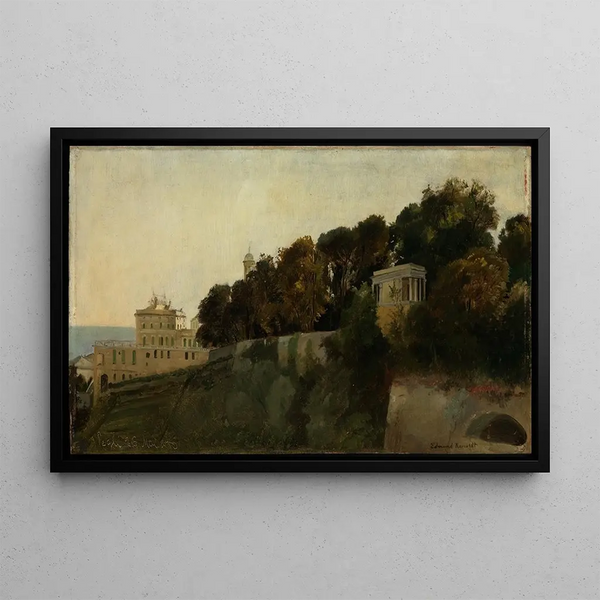 Edmund Kanoldt - Abendstimmung aus der Villa Palavicini in Pegli bei Genua.webp
