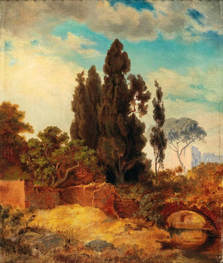 Edmund Von Wrndle - View Of The Villa Hadriana Tivoli.webp